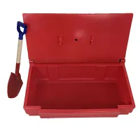 Bac à sable et sel rouge + pelle - 100 L