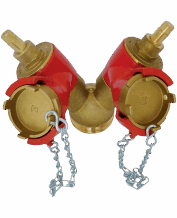 ROBINET PRISE DOUBLE ENTREE DN65 (2,5 POUCES) // SORTIE 2 X DN40 (1,5 POUCES)